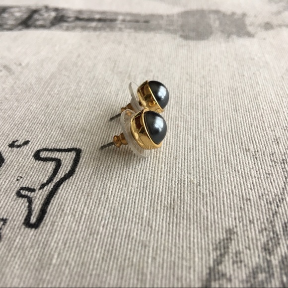 Kate Spade Forever Gems Gray Pearl Stud Earrings - Picture 5 of 8